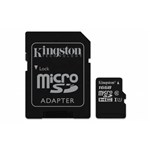 Ficha técnica e caractérísticas do produto Cartão de Memória Micro SD Classe 10 (Canvas) 16GB Kingston