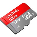 Ficha técnica e caractérísticas do produto Cartão de Memória Micro SD 32GB 80mb/s Ultra com Adaptador SD - Sandisk
