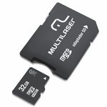 Ficha técnica e caractérísticas do produto Cartão de Memoria Micro Sd 32gb com Adaptador - Multilaser