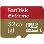 Ficha técnica e caractérísticas do produto Cartão de Memória Micro Sd 32gb Sandisk Extreme 45/Mb/S + Adaptador