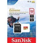 Ficha técnica e caractérísticas do produto Cartão de Memória Micro Sd 32gb Sandisk Extreme 4k 90mb/s | Sdsqxne-032g-gn6aa