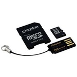 Ficha técnica e caractérísticas do produto Cartão de Memória Micro SD Kingston MBLY4G2 com 16GB - Classe 4 + Adaptador SD + Leitor USB
