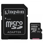 Ficha técnica e caractérísticas do produto Cartão de Memória Micro SD Kingston SDXC/128GB Classe10 128GB