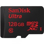 Ficha técnica e caractérísticas do produto Cartão de Memoria Micro Sd Sandisk 128gb Classe 10 Original + Adaptador