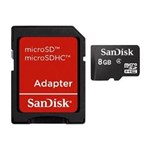 Ficha técnica e caractérísticas do produto Cartao de Memória Micro Sd Sandisk 8Gb