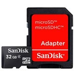 Cartão de Memória Micro Sd Sandisk 32gb + Adaptador
