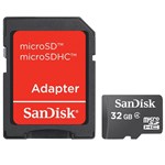 Ficha técnica e caractérísticas do produto Cartão de Memória Micro Sd Sandisk Sdsdqm-032G-B35A 32Gb com Adaptador