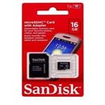Ficha técnica e caractérísticas do produto Cartão de Memória Micro SD SDHC 16GB Sandisk Classe 4