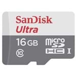 Ficha técnica e caractérísticas do produto Cartão de Memória Micro SD Ultra 16gb 80mb/s Classe 10 Sandisk