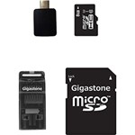 Ficha técnica e caractérísticas do produto Cartão de Memória Micro SDHC 8GB + Kit Conectividade 4 em 1 Classe 10 - Gigastone