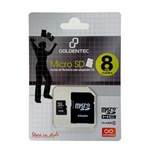 Ficha técnica e caractérísticas do produto Cartão de Memória MicroSD 8GB Goldentec CKP8 + Adaptador SD