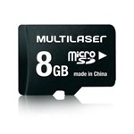 Ficha técnica e caractérísticas do produto Cartão de Memória Microsd 8gb Mc004 - Multilaser