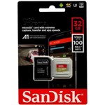 Ficha técnica e caractérísticas do produto Cartão de Memória MicroSD Card 32GB Extreme Pro Sandisk 4K Ultra HD e Full HD SDSDQXP-032G-G46A