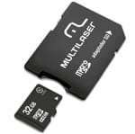Ficha técnica e caractérísticas do produto Cartão de Memória MicroSD 32GB com Adaptador para SD - Multilaser