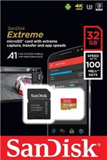 Ficha técnica e caractérísticas do produto Cartão de Memória MicroSD 32 Gb Sandisk C10 Extreme