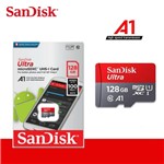 Ficha técnica e caractérísticas do produto Cartão de Memoria MicroSD Ultra 128GB 100MB/s SanDisk