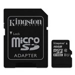 Ficha técnica e caractérísticas do produto Cartão de Memória - MicroSDHC - 16GB - Kingston - SDC10G2/16GB