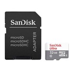 Ficha técnica e caractérísticas do produto Cartão de Memória - MicroSDHC - 32GB - Sandisk - Classe 10 - SDSQUNS-032G-GN