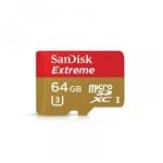 Ficha técnica e caractérísticas do produto Cartão de Memória Microsdxc Extreme Sandisk 64Gb