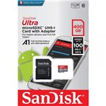 Ficha técnica e caractérísticas do produto Cartão de Memória MicroSDXC Sandisk 400GB Ultra Classe 10 100MB/s