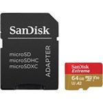 Ficha técnica e caractérísticas do produto Cartão de Memória MicroSDXC SanDisk 64GB Extreme Classe 10 U