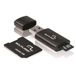 Ficha técnica e caractérísticas do produto Cartão de Memória Multilaser 16GB Classe 10 com Kit Adaptador MC112