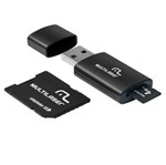 Ficha técnica e caractérísticas do produto Cartão de Memória Multilaser MicroSD + SD + Pen Drive 4GB Kit 3 em 1 - MC057