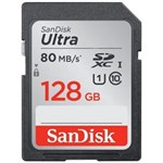 Ficha técnica e caractérísticas do produto Cartão de Memoria SanDisk 128GB 80MB/s SDXC Ultra Cl 10