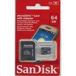 Ficha técnica e caractérísticas do produto Cartao de Memoria Sandisk 64gb Adapter Hd