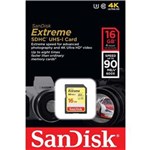 Ficha técnica e caractérísticas do produto Cartão de Memória SanDisk Extreme SDHC UHS-I - 16GB