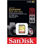 Ficha técnica e caractérísticas do produto Cartão de Memória SanDisk Extreme SDHC UHS-I - 32GB
