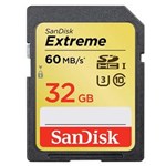 Ficha técnica e caractérísticas do produto Cartão de Memória SanDisk 32GB Extreme SDHC UHS-I