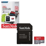 Ficha técnica e caractérísticas do produto Cartão de Memória Sandisk 32gb Ultra Armazenamento de Vídeos Fotos Músicas e Documentos