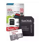 Ficha técnica e caractérísticas do produto Cartão De Memória Sandisk Micro Sd 16 Gb Ultra Classe 10 80mb/s