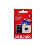 Ficha técnica e caractérísticas do produto Cartão De Memória Sandisk Micro Sd 16gb Classe 4