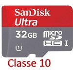 Ficha técnica e caractérísticas do produto Cartão de Memória Sandisk Micro Sd Ultra Adaptador 32gb