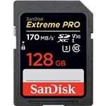 Ficha técnica e caractérísticas do produto Cartão de Memória Sandisk SDXC Extreme Pro 128GB 170 MB/s