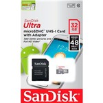 Cartão de Memória - Sandisk Ultra - 32gb - 80 Mb/s - Classe 10