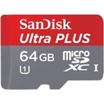 Ficha técnica e caractérísticas do produto Cartão de Memória Sandisk Ultra Plus 64GB 48MB/s