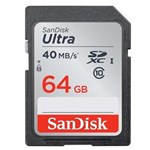 Ficha técnica e caractérísticas do produto Cartão de Memória SanDisk Ultra SDXC UHS-I - 64GB