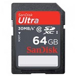 Ficha técnica e caractérísticas do produto Cartão de Memória SanDisk Ultra SDXC UHS-I 64GB