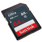 Ficha técnica e caractérísticas do produto Cartão de Memória Sd 64gb Sandisk Classe 10 Ultra 48mb/S