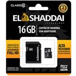 Ficha técnica e caractérísticas do produto Cartão de Memória SD El Shaddai com Adaptador 16GB Class 10