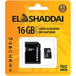Ficha técnica e caractérísticas do produto Cartão de Memória SD El Shaddai com Adaptador 16GB