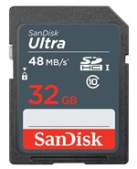 Ficha técnica e caractérísticas do produto Cartão de Memória SD 32GB Sandisk Ultra 48mb/s 320X