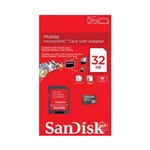 Ficha técnica e caractérísticas do produto Cartão de Memória SD 32 GB - Sandisk