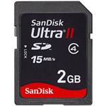 Ficha técnica e caractérísticas do produto Cartão de Memória SD 2GB Ultra II - Sandisk
