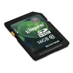 Ficha técnica e caractérísticas do produto Cartão de Memória - SDHC - 16GB - Kingston - SD10V/16GB