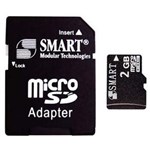 Ficha técnica e caractérísticas do produto Cartão de Memória Smart SD 001 Micro SD com Adaptador 2GB