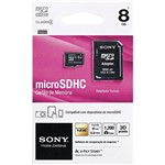 Cartão de Memória Sony Micro Sr-8a4, 8gb